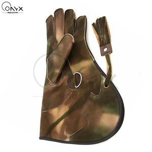 Gants de fauconnerie en cuir de vachette robuste, trois couches, pour l'entraînement et la manipulation, anti-rayures, pour le soudage, respirants - Product Image 3