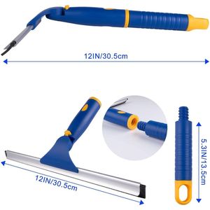 Tergivetro Antiscivolo Multiuso con 2 Lame Girevoli per Porte in Vetro e Finestre del Bagno - Product Image 2