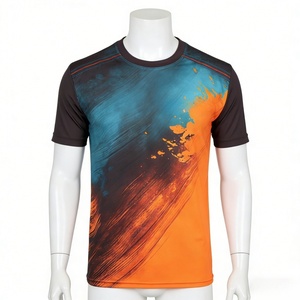 เสื้อยืดแห้งเร็วแบบเต็มตัว พิมพ์ลายแบบซับลิเมชั่น 3 มิติ สำหรับผู้ชาย ผ้าโพลีเอสเตอร์ สั่งทำได้ พิมพ์ลายเต็มตัว สำหรับวิ่งมาราธอน - Product Image 3