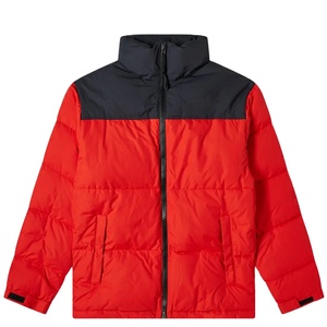 Veste matelassée de haute qualité pour homme, d'hiver, d'extérieur, en toile, à manches longues, col montant, logo frontal, coupe-vent, écologique, raisonnable - Product Image 1