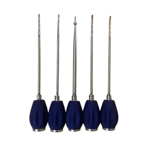 Ensemble de 5 instruments chirurgicaux orthopédiques et de neurochirurgie, comprenant des aiguilles à pointe et des aiguilles à fourche - Product Image 1