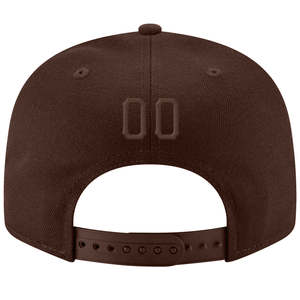 Gorra de Béisbol Marrón de 6 Paneles, Panel Frontal Ajustado, Unisex, Informal, Sarga 100% Algodón, Cuatro Estaciones - Product Image 5
