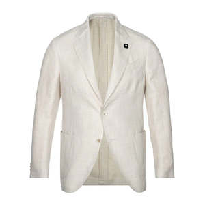 Traje de Hombre, Corte Slim, Tallas Grandes, Impermeable, Transpirable, Antiarrugas, Estilo Casual de Negocios, para Boda, Blazer Cruzado con Cuello Mao - Product Image 3