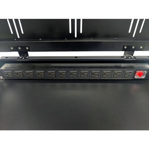 Stazione di ricarica a pavimento per 12 dispositivi con protezione da sovratensione, carrello di ricarica per laptop e tablet per uso in aula o ufficio - Product Image 6