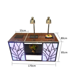 OKEY Hotel Supplies - Mesa de Buffet/Cafetería de Alta Calidad con Cubierta de Mármol Estilo Árabe para Banquetes, con Varios Tipos de Luces LED - Product Image 5
