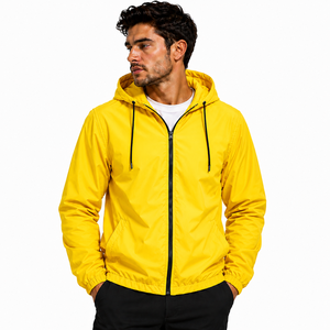 Chaqueta de Poliéster Delgada con Cierre de Cremallera, Impermeable y Resistente al Viento, para Hombre, con Logotipo Personalizado, Estilo Casual de Invierno - Product Image 6