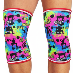 Sublimation Weightlifting <b>Knee</b> Sleeve Power lifting Workout Trainer Printed Elbow Sleeve 9MM Neoprene <b>Knee</b> Sleeve - Product Image 1