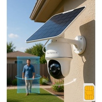 Wholesale 4K 4G LTE Solar Security Camera Outdoor Wireless PTZ CCTV with 360 AI Auto Tracking for Off-Grid Surveillance