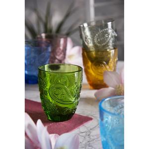 Juego de 6 vasos Excelsa Cachemire de 30 cl, multicolor, con diseño en relieve, para agua o jugo. - Product Image 2