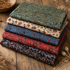 Jaipur Moda Anaya I Wholesale Cotton Paisley Hand Block Printed Traditional Medium <b>Weight</b> <b>Fabric</b> for Garment Manufacturing - Product Image 4