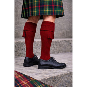 OEM Factory Mens Scottish Highland Kilt Hose <b>Socks</b> Traditional Wool Blend Long <b>Socks</b> Ribbed Design <b>Soft</b> Comfortable Fabric - Product Image 2