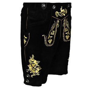 Pantalones Cortos de Cuero Bávaros Personalizados OEM para Hombre, Traje Tradicional Alemán para Oktoberfest con Estampado Animal, Pantalones Cortos Bávaros - Product Image 3