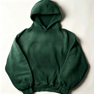 Acid Wash Hoodie Garment Dyed Sweatshirt Oversized Hooded <b>Top</b> Vintage Faded Finish <b>Long</b> <b>Sleeve</b> Urban Casual Apparel Wholesale - Product Image 3