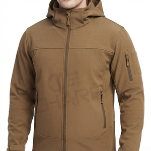 Custom Company logo Windproof Hiking Coat <b>Hooded</b> Outdoor Waterproof <b>Fleece</b> Soft shell Men Winter <b>Jackets</b> - Product Image 4