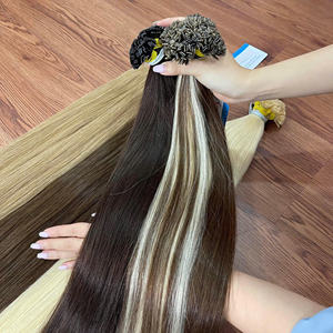 Extensiones Personalizadas de Cabello Humano Punta Plana, Extensiones de Cabello Natural Vietnamita, Punta Plana de Queratina 100%, Cabello Humano - Product Image 3