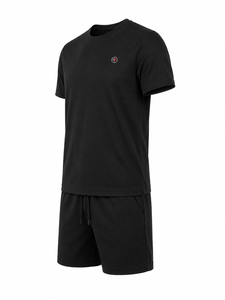Ensemble d'été pour homme, ensemble décontracté imprimé, ensemble sportif 2 pièces, t-shirt en coton à manches courtes, short en tissu éponge, taille plus, option XXL, logo personnalisable - Product Image 5