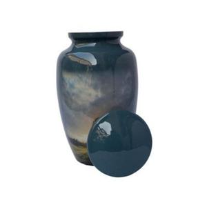 Urna Funeraria de Metal Hecha a Mano con Acabado Personalizado, Urna de Alta Calidad para Adultos, Artículos Funerarios para Seres Queridos, Urnas Personalizadas para Recuerdos - Product Image 2