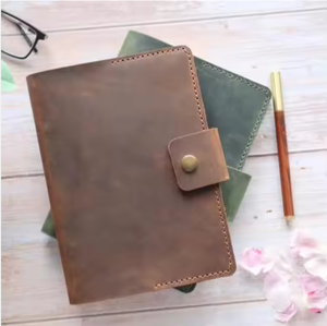 Premium Handmade Leather Notebook <b>Journal</b> – Vintage Style Refillable <b>Diary</b> for Travel, Office, and Gifting Heat Resistance - Product Image 2