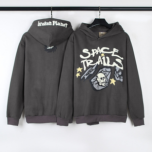 Vente en gros de sweats à capuche personnalisés avec impression 3D en relief, sweats à capuche surdimensionnés pour hommes, sweats à capuche unisexes avec logo imprimé en mousse, sweats à capuche épais - Product Image 3