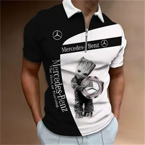 เสื้อโปโลซิปคอพับลายตัวอักษรพระเยซูสำหรับผู้ชาย/เสื้อผ้าแฟชั่นสไตล์ Athleisure - Product Image 6