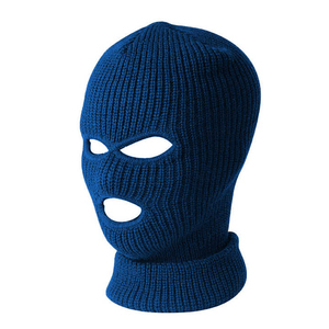 Green Knitted Balaclava Full Face Mask Unisex Adult Outdoor Wear Adjustable Head Circumference 100% Polyester Material Image - Product Image 4
