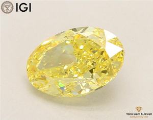 Diamante Solitario Perfecto de 5.00 Quilates, Certificado IGI, Cultivado en Laboratorio CVD, Color Amarillo Intenso, Claridad VVS2, Corte Ovalado - Product Image 6