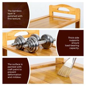 Scarpiera in Bambù a 5 Ripiani Colore Legno Naturale 68*25*89cm per Organizzare le Tue Calzature - Product Image 4