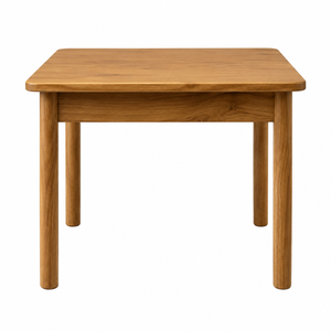 Modern Scandinavian Teak Dining <b>Table</b> <b>Square</b> Shape Stable Design Durable Home Furniture 2 Seater Solid Wood Legs Hotel School - Product Image 1