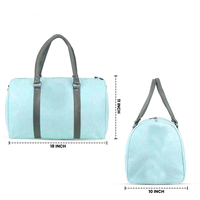 Sac de voyage vert, sac de sport léger en polyester avec fermeture éclair, logo personnalisé, taille personnalisée