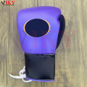 Gants de boxe professionnels, protège-tête, protège-glandes, équipement de protection pour entraînement MMA, logo personnalisé, ensemble d'équipement de boxe violet et noir - Product Image 3