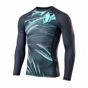 Fabricants de rashguards personnalisés imprimés par sublimation pour MMA, BJJ, surf, manches longues, compression, OEM - Product Image 6