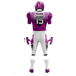 American Football Uniform Custom Team Jersey Set Lightweight Breathable Fabric Comfortable Fit Durable <b>Athletic</b> Wear Uniform - Product Image 4