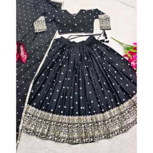 Hermosa ropa de fiesta XL Lehenga Choli con Dupatta - Product Image 5