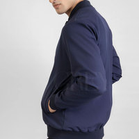 Blouson d'hiver décontracté moderne unisexe léger écologique confortable pour usage quotidien avec col montant, doublure douce et fermeture éclair fluide