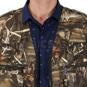 Chaleco de Caza para Invierno, Diseño Sólido, Transpirable, Ligero, con Múltiples Bolsillos para Exploración Forestal y Viajes - Product Image 6