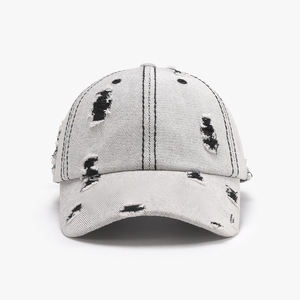 Gorra de Béisbol Vaquera de Alta Calidad con Logotipo Personalizado, Lavada y Desgastada, 100% Algodón, 6 Paneles, Visera Bordada, Estilo Cowboy Clásico - Product Image 1