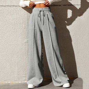 Elegant <b>Linen</b> Cotton Baggy Pant Fashion Women High Waist Loose Pocket Button <b>Wide</b> <b>Leg</b> Pants Casual Sweat pant Commute <b>Trousers</b> - Product Image 3