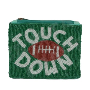 Hermosa billetera de moda con accesorio de cuentas de semillas de toque hacia abajo elegante monedero billetera - Product Image 1