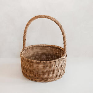 Cesta de regalo ecológica de ratán, cestas de mimbre hechas a mano para regalos, almacenamiento y decoración - Product Image 1