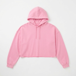 Sudadera con capucha extragrande de corte holgado y peso pesado con dobladillo sin rematar para mujer, venta al por mayor y personalizada - Product Image 4