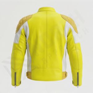 Veste de moto en cuir véritable pour homme de qualité supérieure, nouvelle arrivée, vestes de moto d'hiver, protections amovibles, personnalisables - Product Image 2