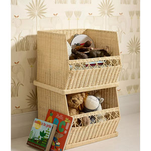 Cesta de Ratán, Superventas, Tendencia Actual, Hecha a Mano, Natural, Ecológica, Organizador de Almacenamiento, Decoración del Hogar, Multiusos, para Ropa - Product Image 4