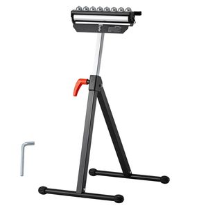 Supporto a Rulli Multidirezionale Lucidato da 11,5 Pollici per Carichi Pesanti, Capacità di Carico 300 lb, Altezza Regolabile, Banco da Lavoro Pieghevole per Falegnameria - Product Image 6