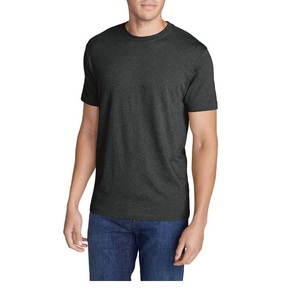 Best Quality Men's Gym T-Shirts Custom Logo Stretchable 100% Cotton O-Neck <b>Short</b> Sleeve Loose Fit Fitness Sports Plus Size - Product Image 4