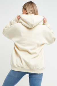 Sudadera con capucha de chenilla personalizada para mujer, estilo universitario, oversize, de forro polar, proveedor OEM de ropa urbana, sudaderas con capucha para mujer - Product Image 3