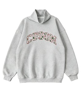 Sudaderas Premium con Cuello Alto, Bordado Personalizado, Felpa de Algodón Grueso, Sudaderas Extra Grandes, Proveedor de Ropa OEM ODM - Product Image 3