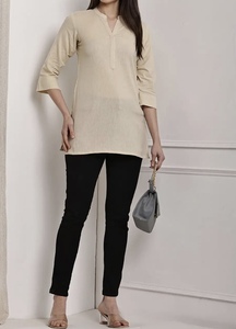 เสื้อคุर्ตาผู้หญิงแฟชั่นขายส่ง สไตล์ฤดูร้อน ทรงปกติ เป็นมิตรกับสิ่งแวดล้อม เหมาะสำหรับงานปาร์ตี้ริมชายหาด ลายพิมพ์กระดุม ดีไซน์ลำลอง คุณภาพสูง - Product Image 2