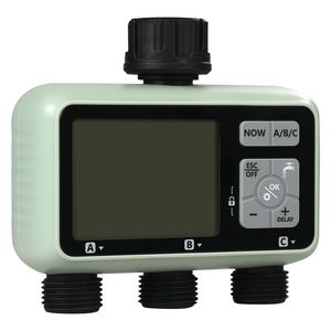 Temporizador de Riego para Jardín de 3 Salidas con Pantalla LCD, 3 Zonas de Riego Independientes, Retraso por Lluvia y Modo Manual, Temporizador para Manguera y Aspersor - Product Image 5