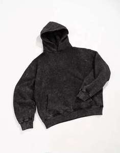 Custom Blank Vintage Distressed <b>Pullover</b> <b>Mens</b> Acid Washed Paint Splatter Sunfaded Winter Fleece Streetwear Hoodie No - Product Image 2