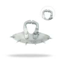 Détacheur de veau en acier inoxydable avec conception de fixation nasale sécurisée et réglable, certifié CE, taille standard, instrument vétérinaire pour animaux de ferme